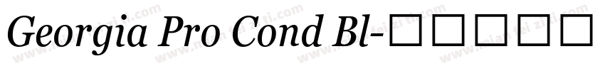 Georgia Pro Cond Bl字体转换